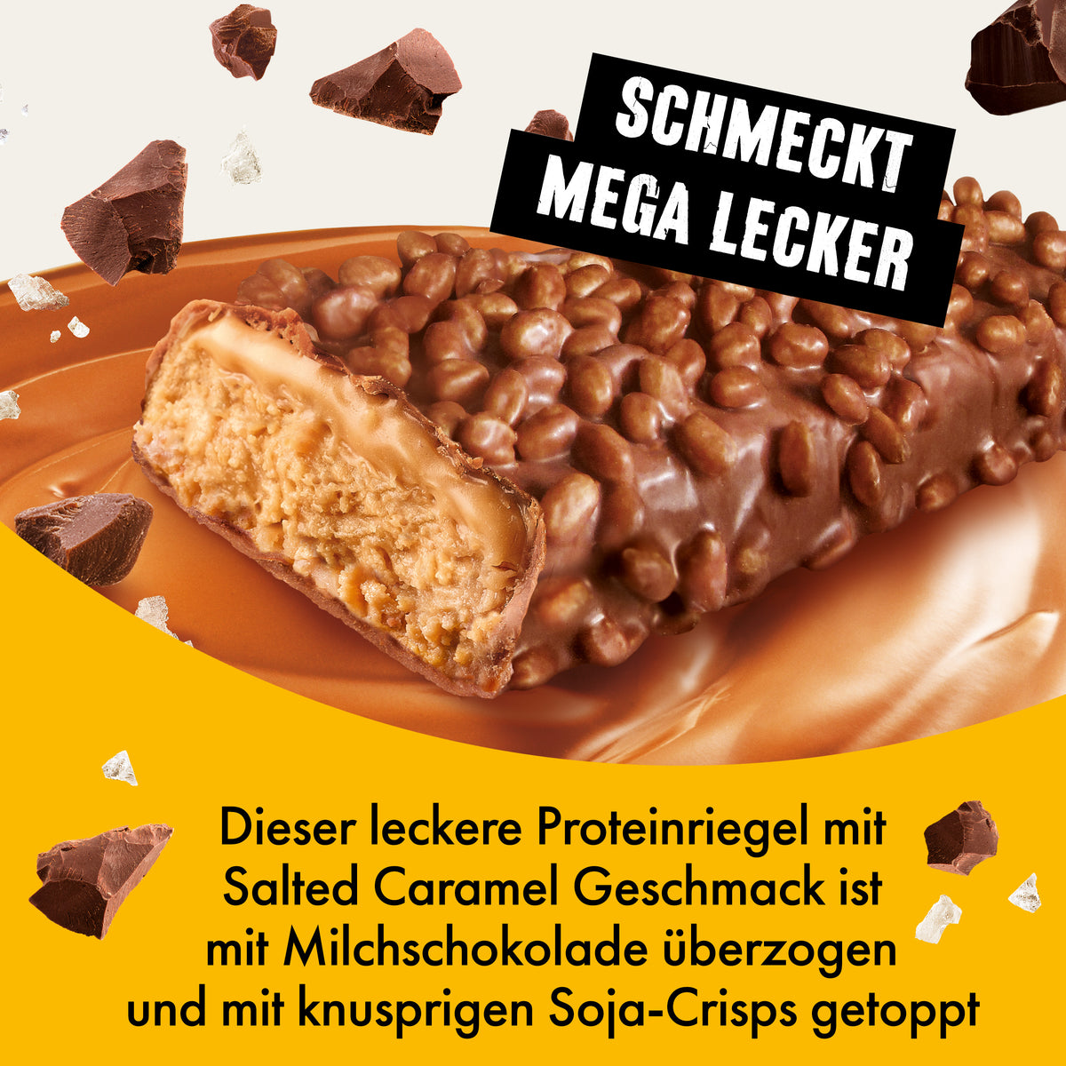 Chocolate Salted Caramel Proteinriegel
