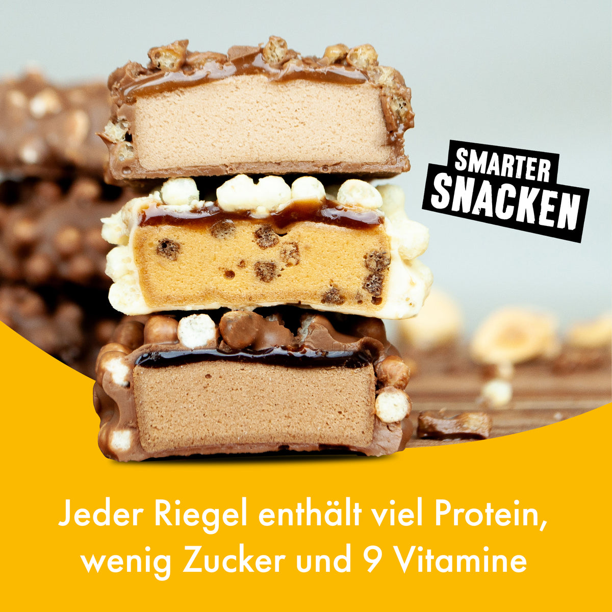 Chocolate Peanut And Caramel Proteinriegel
