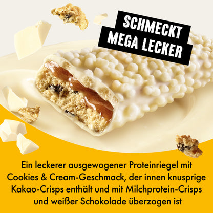 White Chocolate, Cookies & Cream Proteinriegel